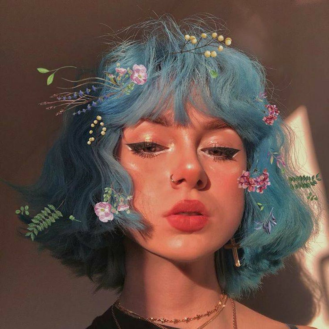 Social Cabelo liso pintado