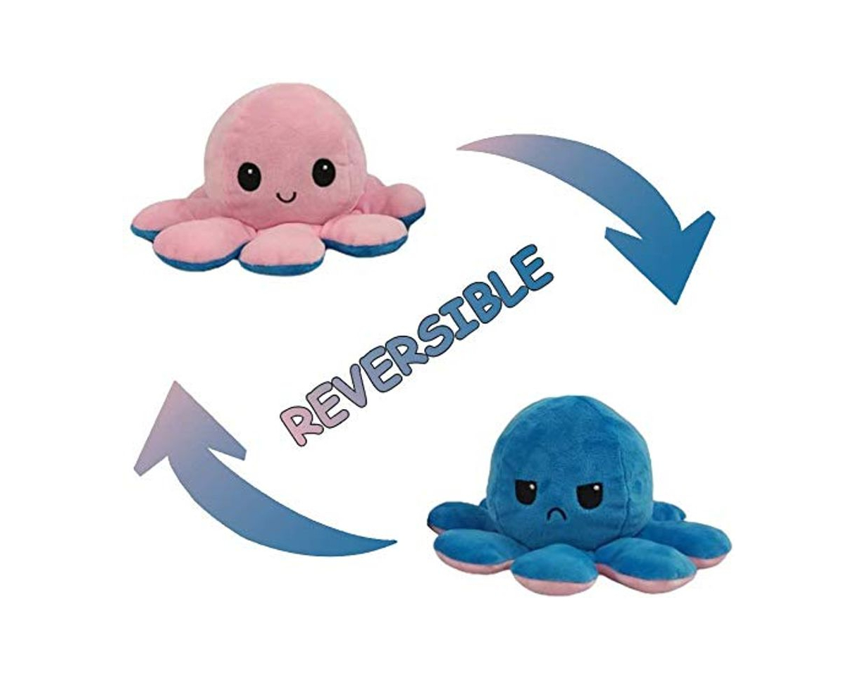 Product Mini Lindo Peluche Reversible con Lunares y Pulpo Brillante