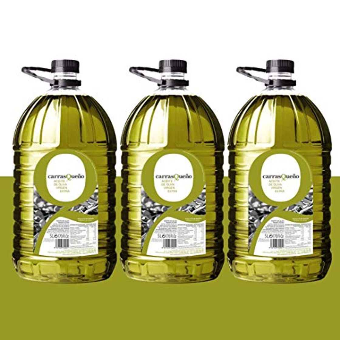 Producto Caja 3 Garrafas 5 litros Carrasqueño Aceite de Oliva Virgen Extra