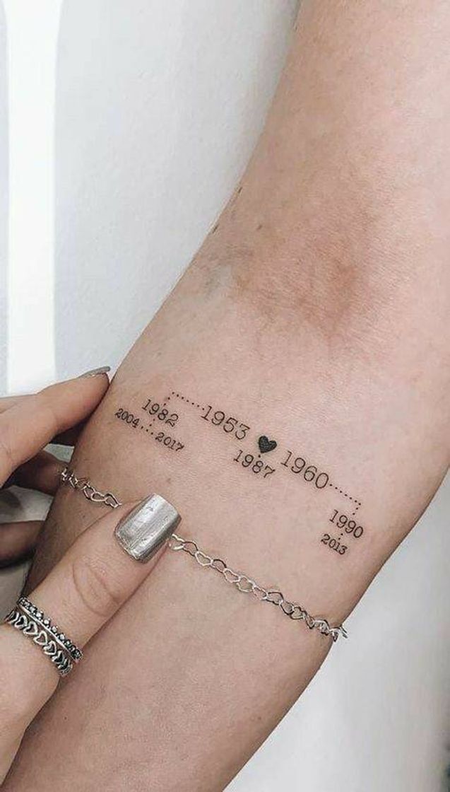 Social Tatuagem mapa de ano de nascimento.