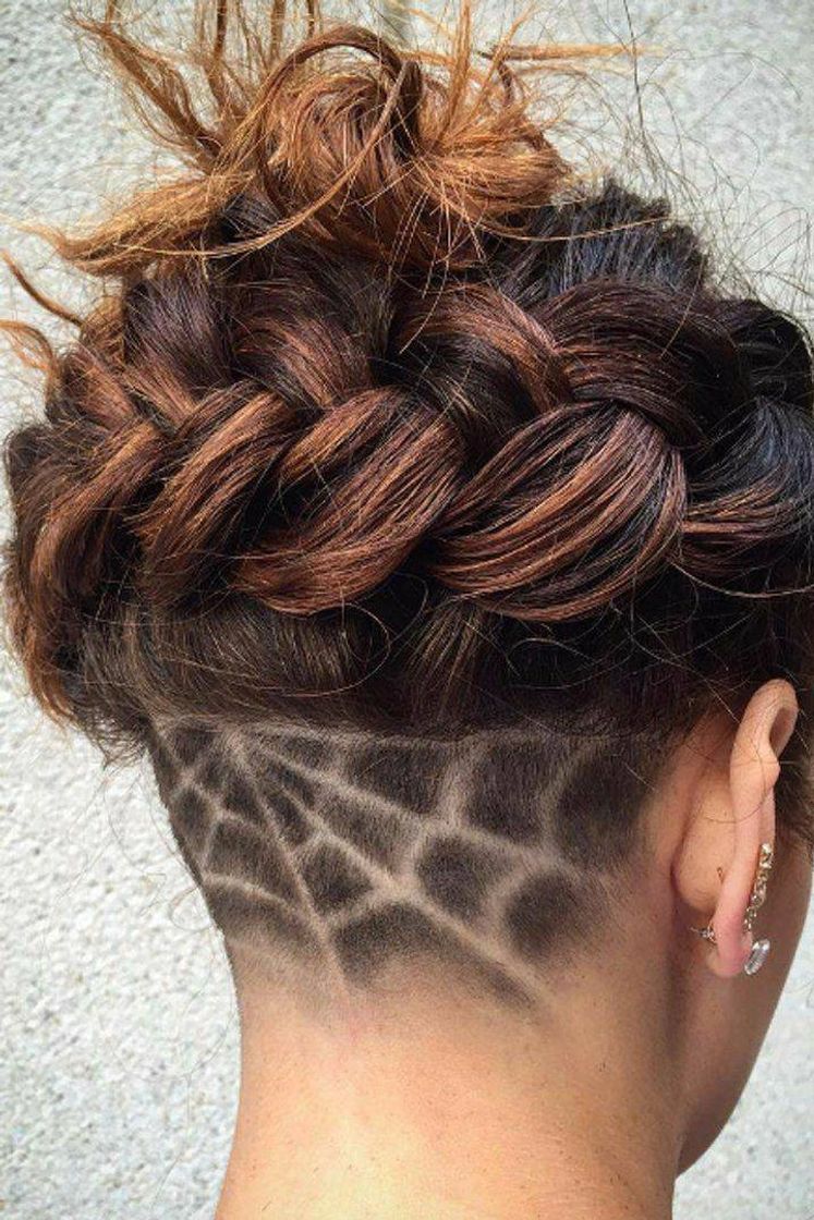 Fashion spider web undercut