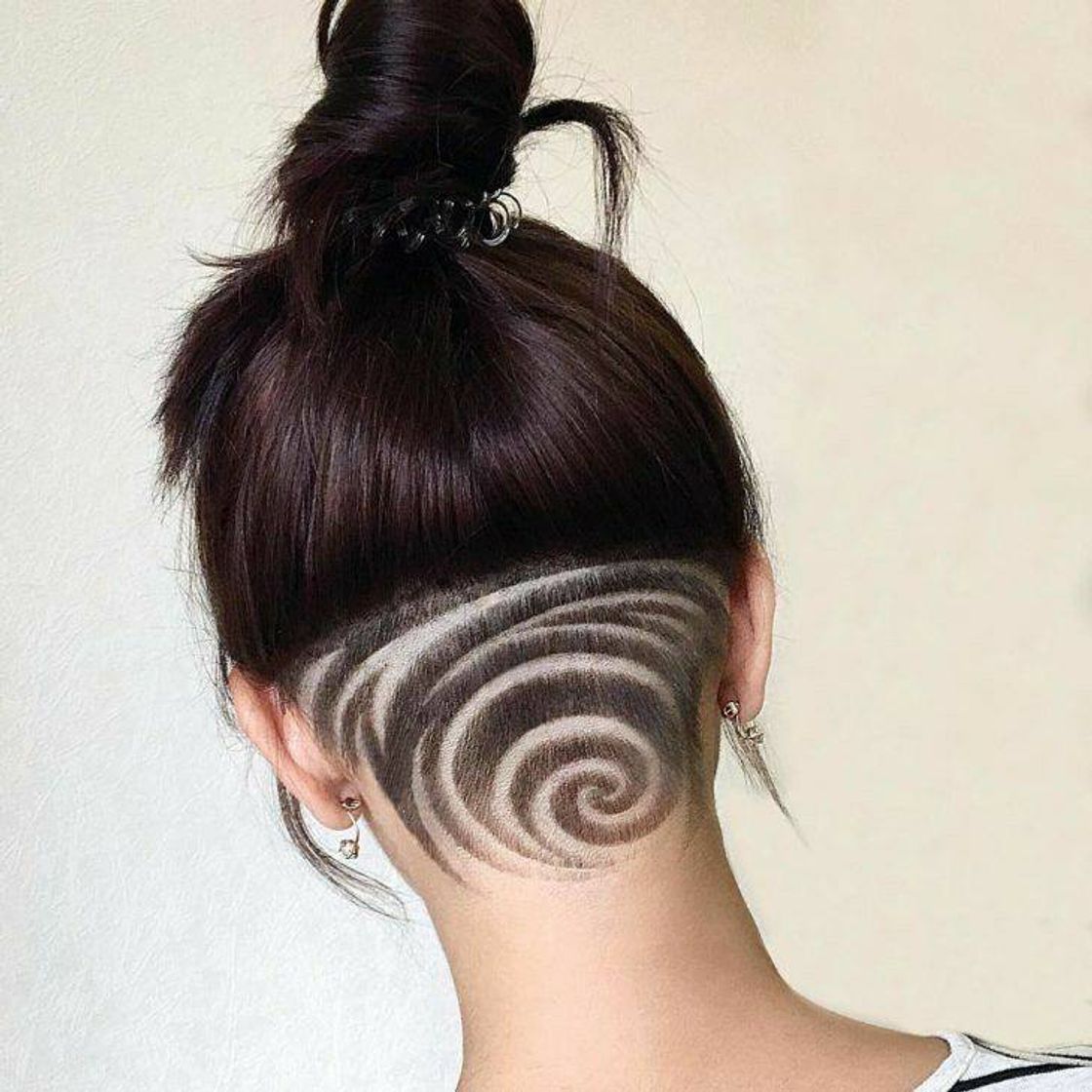 Fashion crazy spiral undercut