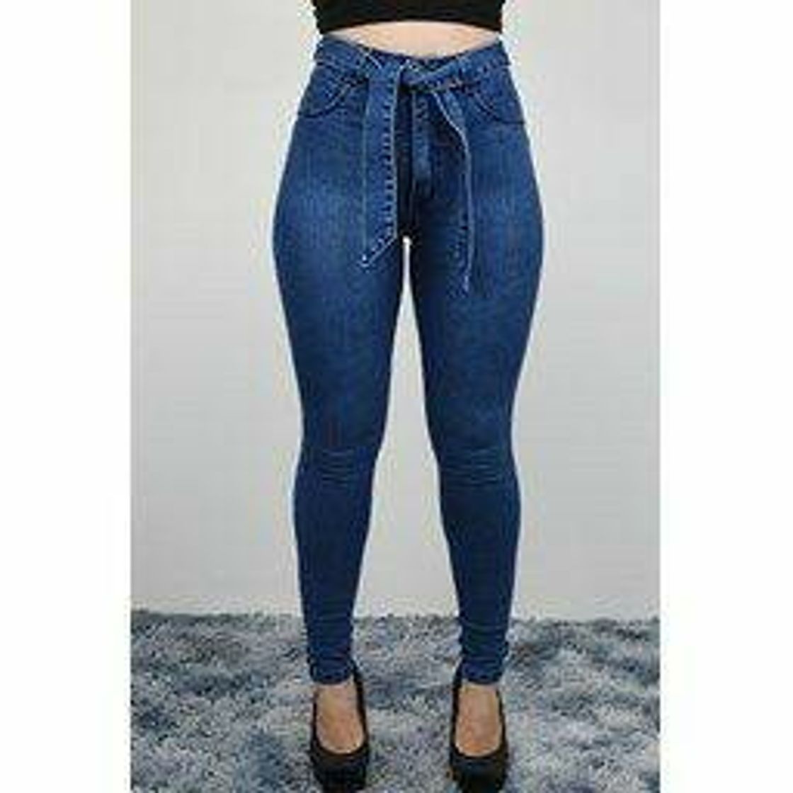 Fashion Calsa jeans cintura alta