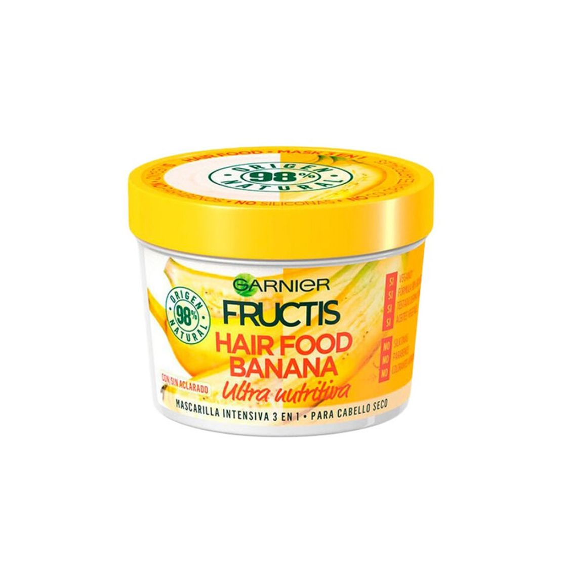 Product Hair Food Banana FRUCTIS Mascarilla ultra nutritiva intensiva 3 en