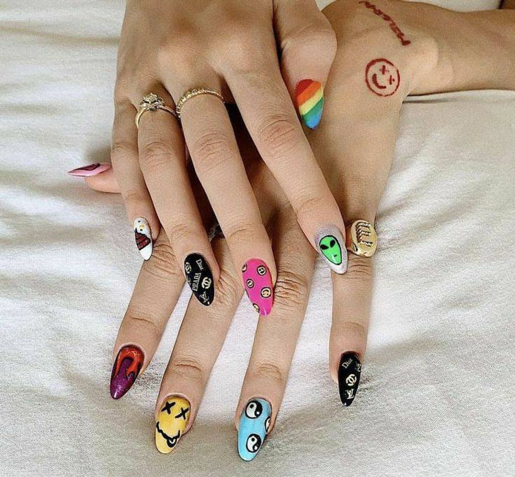 Fashion Unhas Estilo Aesthetic Toda Decorada