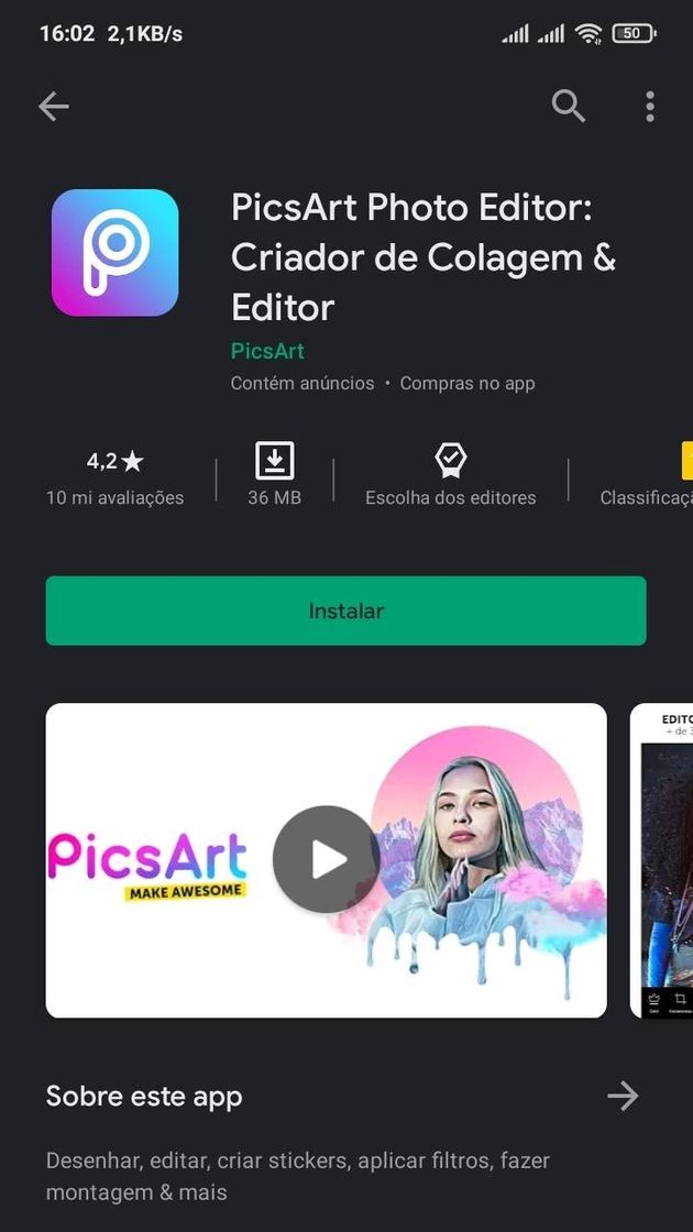 App PicsArt Photo Editor