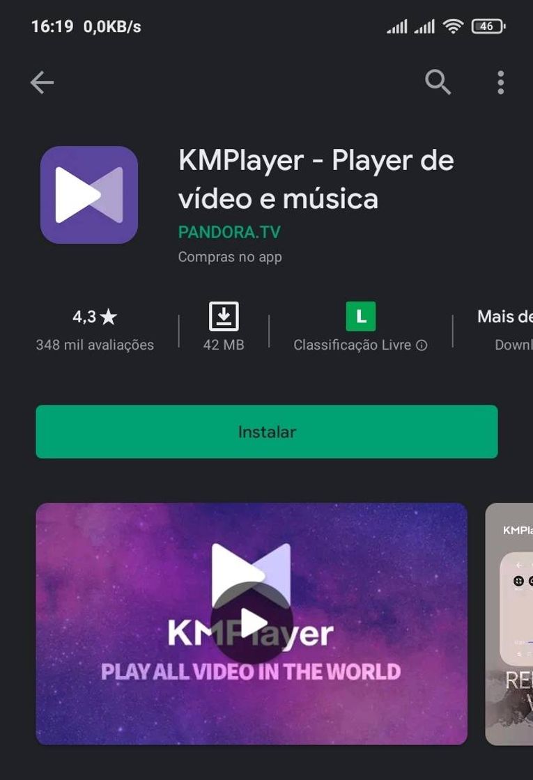 Aplicaciones Kmplayer, player de vídeo e música