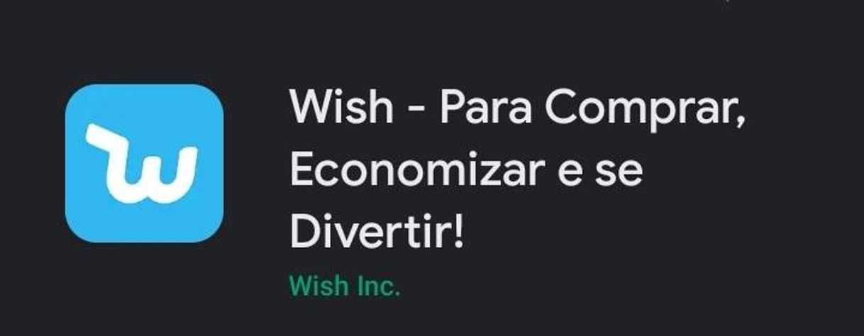 App Wish Compras