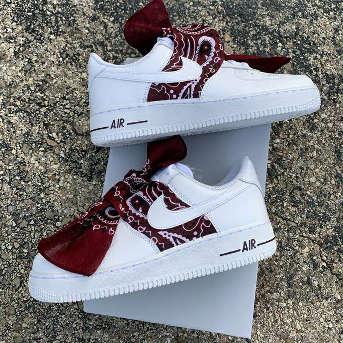 Fashion Maroon Bandana AF1