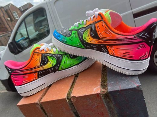 neon cartoon af1's