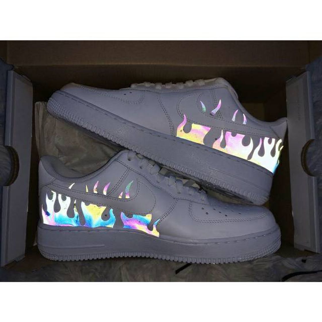 Fashion Rainbow Reflective Air Force 1