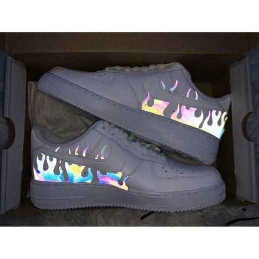 Rainbow Reflective Air Force 1