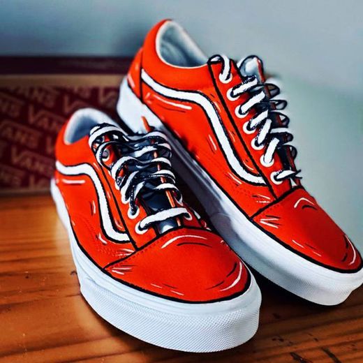 Cartoon custom vans