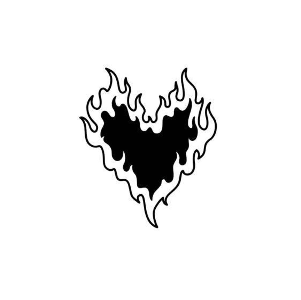 Social Heart in fire