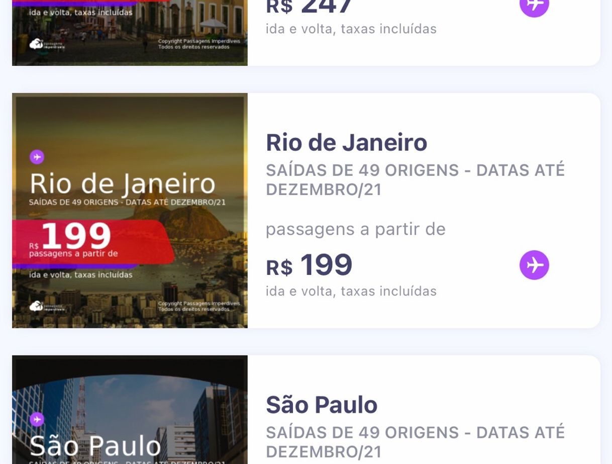 Moda PASSAGENS IMPERDÍVEIS - MELHOR APP DE PROMOÇÃO DE VIAGENS 🌍