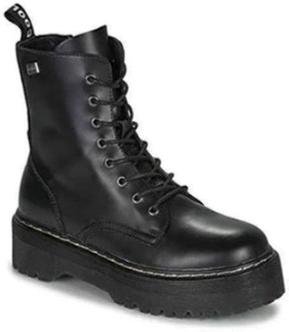 Social COOLWAY Abby, Botas Militares para Mujer, Negro