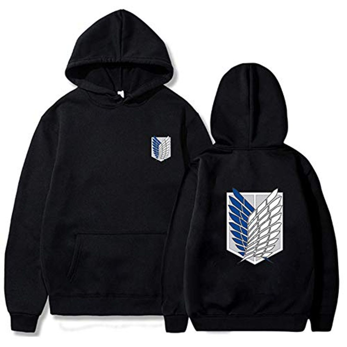 Fashion Attack on Titan Sudadera con Capucha Shingeki no Kyojin Scouting Legion Chaqueta con Cremallera Sudadera con Capucha Sudadera con Capucha Anime Capa de Manga Larga para Hombres Mujeres