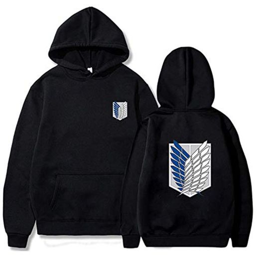 Attack on Titan Sudadera con Capucha Shingeki no Kyojin Scouting Legion Chaqueta con Cremallera Sudadera con Capucha Sudadera con Capucha Anime Capa de Manga Larga para Hombres Mujeres