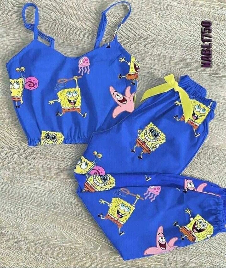 Moda Pijama do spongebob ☺️