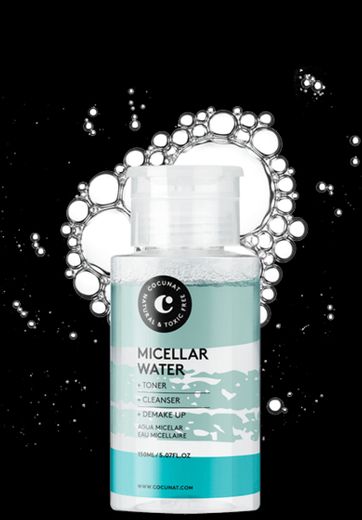 Agua Micelar 3 en 1 Limpiador Tonificante para todo tipo de pieles
