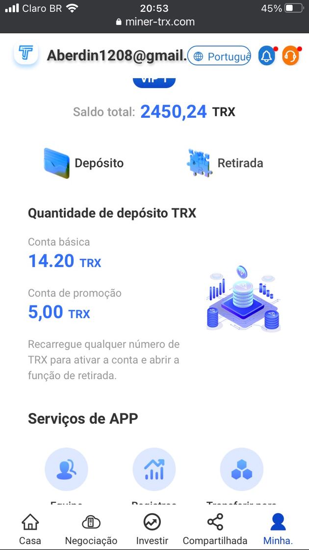 Fashion Mineração em nuvem Trx (Tron) 