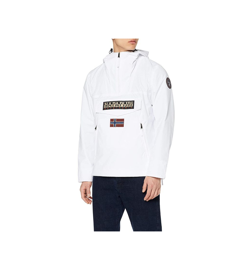 Fashion Napapijri Rainforest Pocket, Chaqueta para Hombre, Blanco