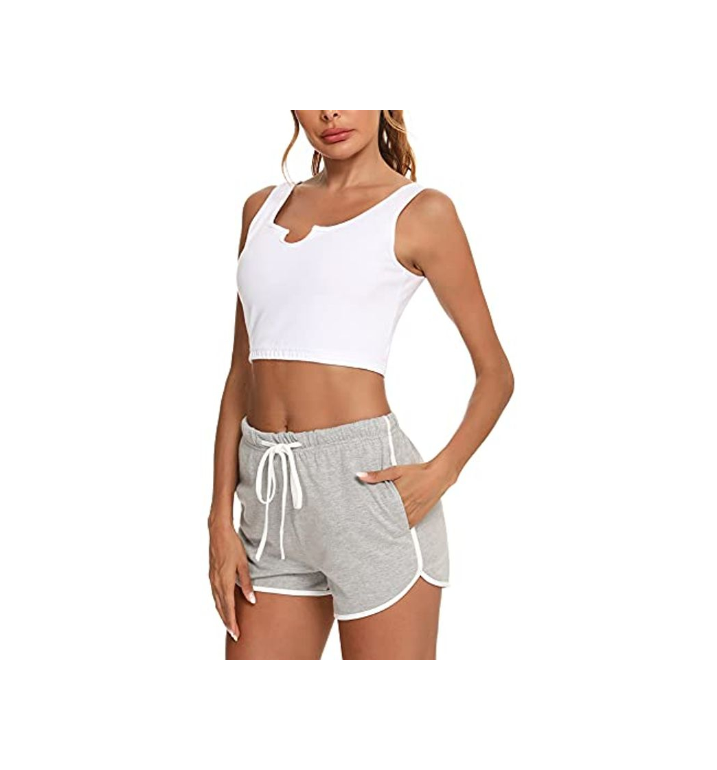 Moda Sykooria Chandals Mujer Conjunto, Chándal Mujer Completo Verano Traje Deportivo Conjunto 2