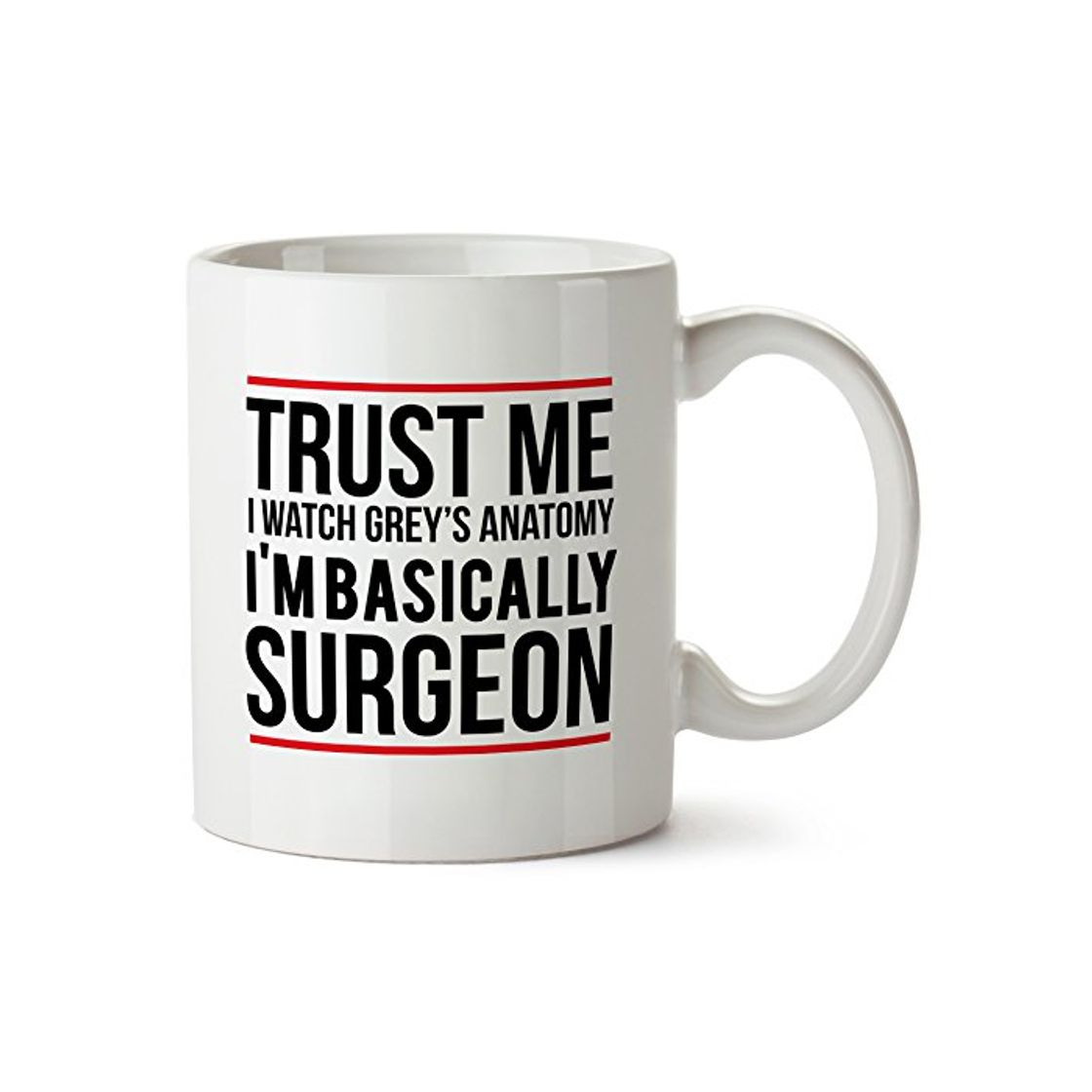 Product Trust Me I Watch Greys Anatomy Im Basicly Surgeon Mug Greys Anatomy