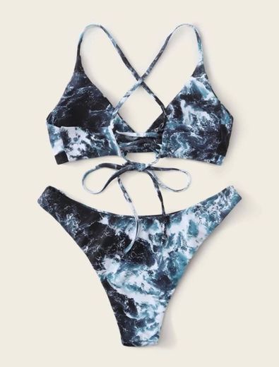 Bikini estampado mar🌊