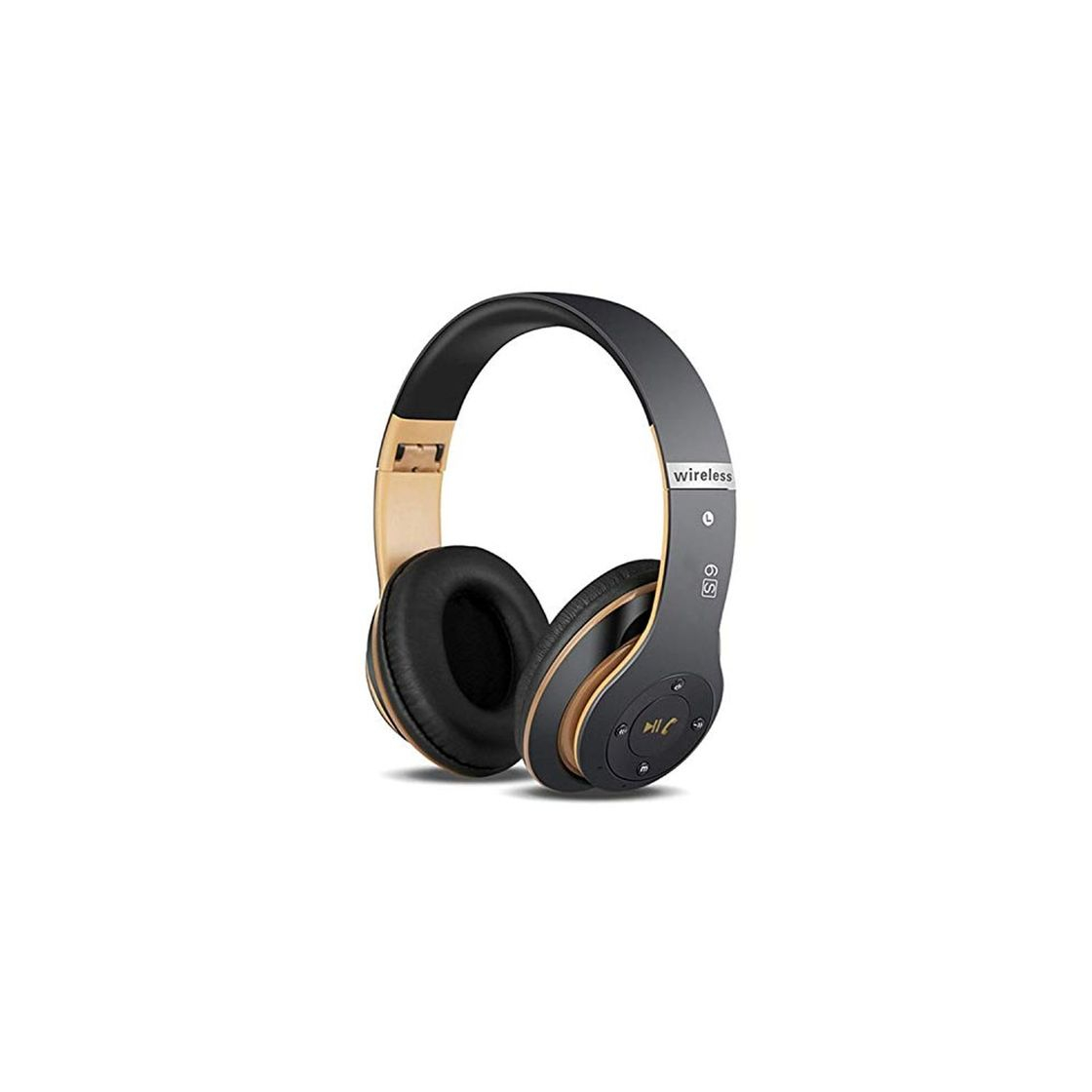 Social Auriculares Cerrados Inalámbricos 6S, Alta fidelidad Estéreo Auriculares Estéreo Inalámbricos Plegables, Micrófono