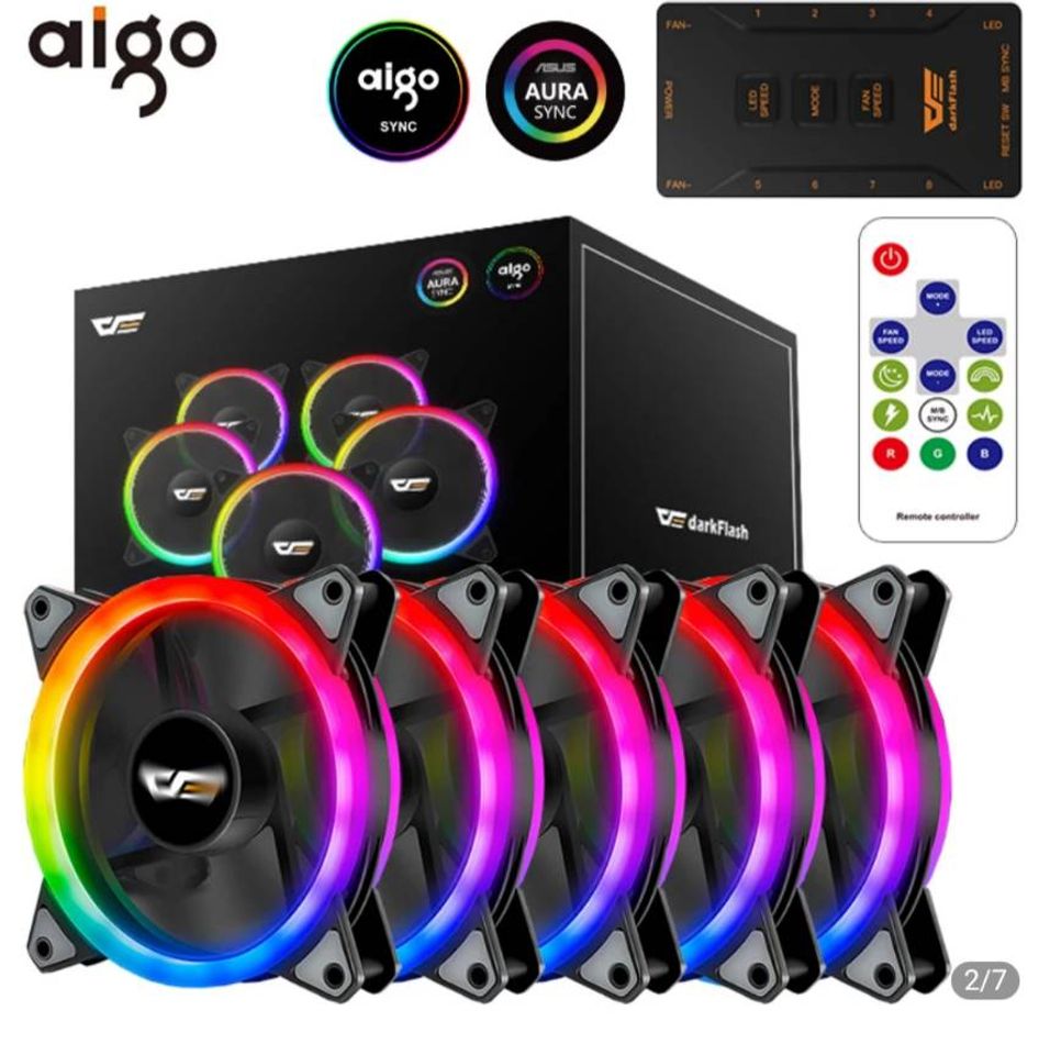 Moda R$ 50,91  55%OFF | Aigo dr12 pro caso do computador ventilad