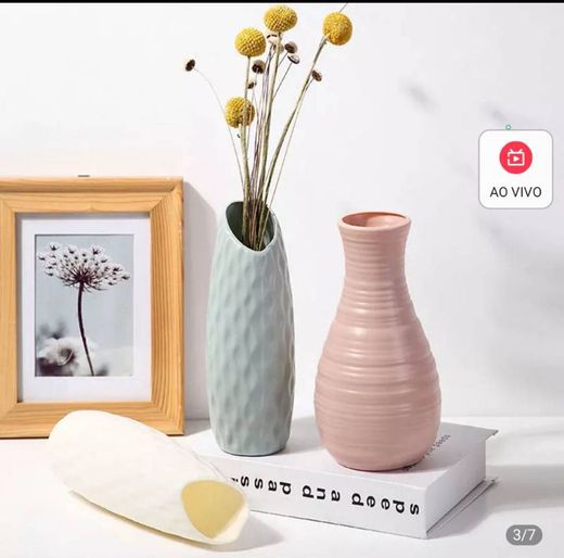 R$ 7,65  50%OFF | Vaso inquebrável imitação cerâmica vaso de