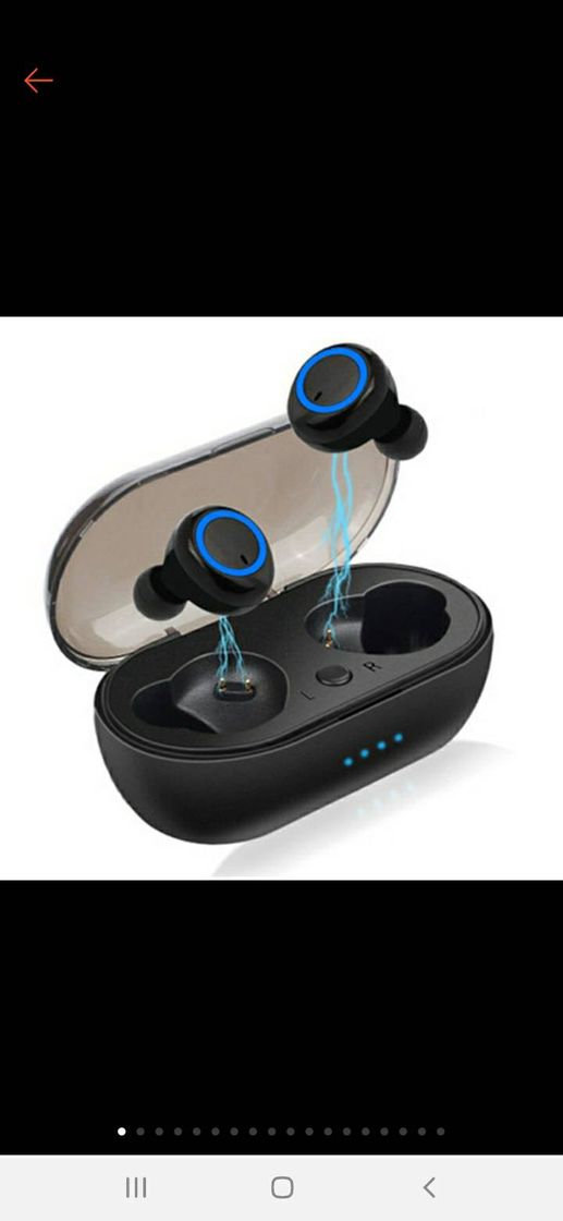 Moda Confira Fone de Ouvido sem Fio Bluetooth V5.0/Headphone Earb