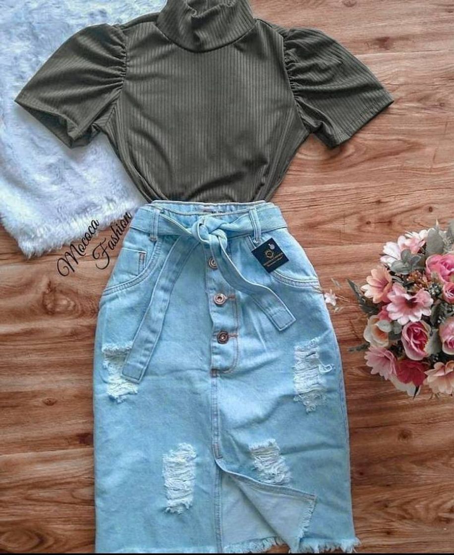 Saia jeans 💙
