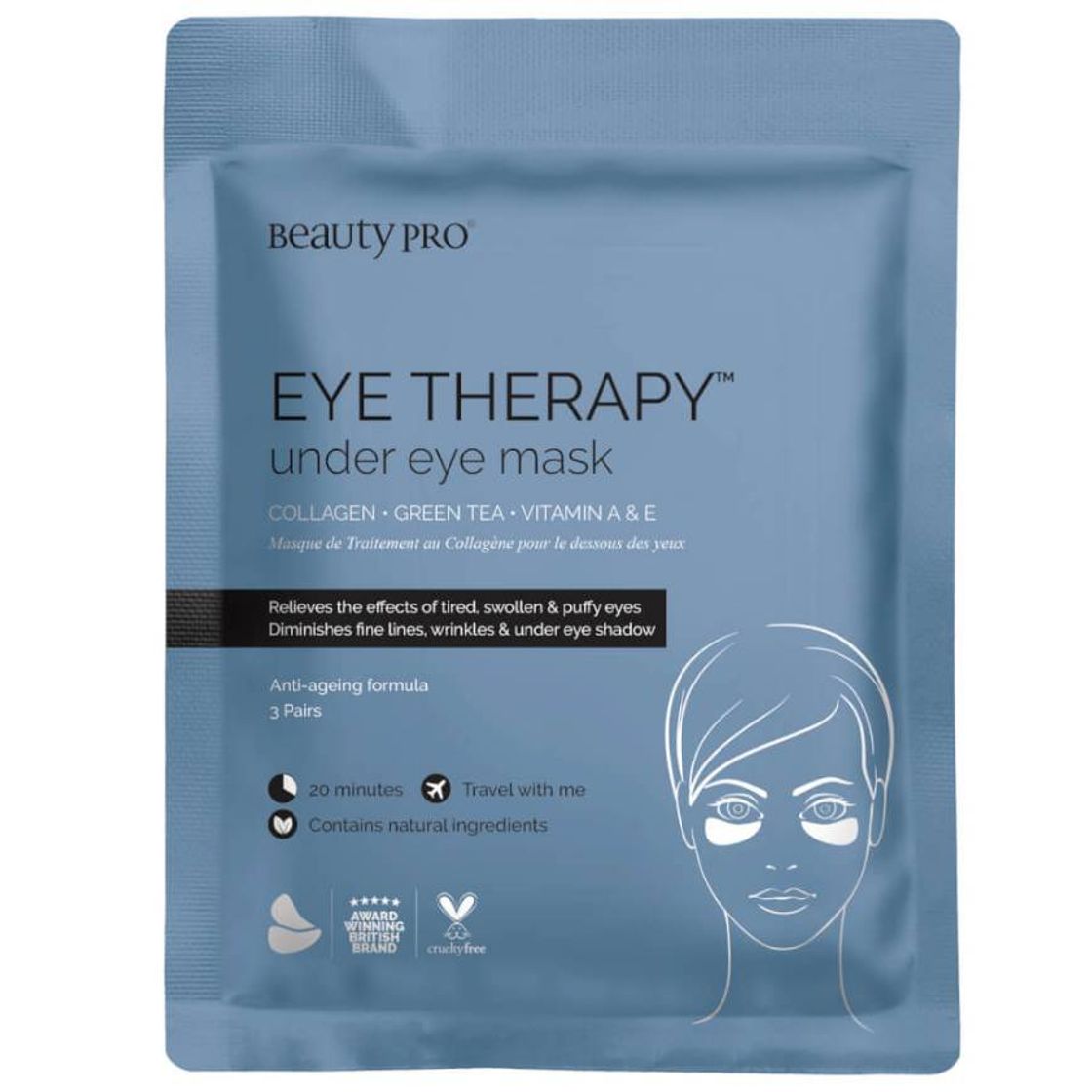 Producto BeautyPro Eye Therapy Under Eye Mask with Collagen