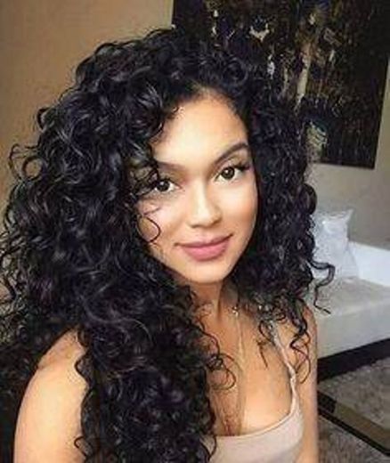 Beautiful Dark Curly Hair