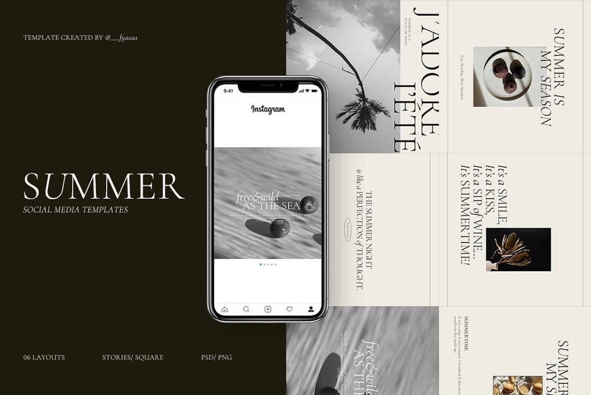 Producto Summer Instagram Post & Story Templates