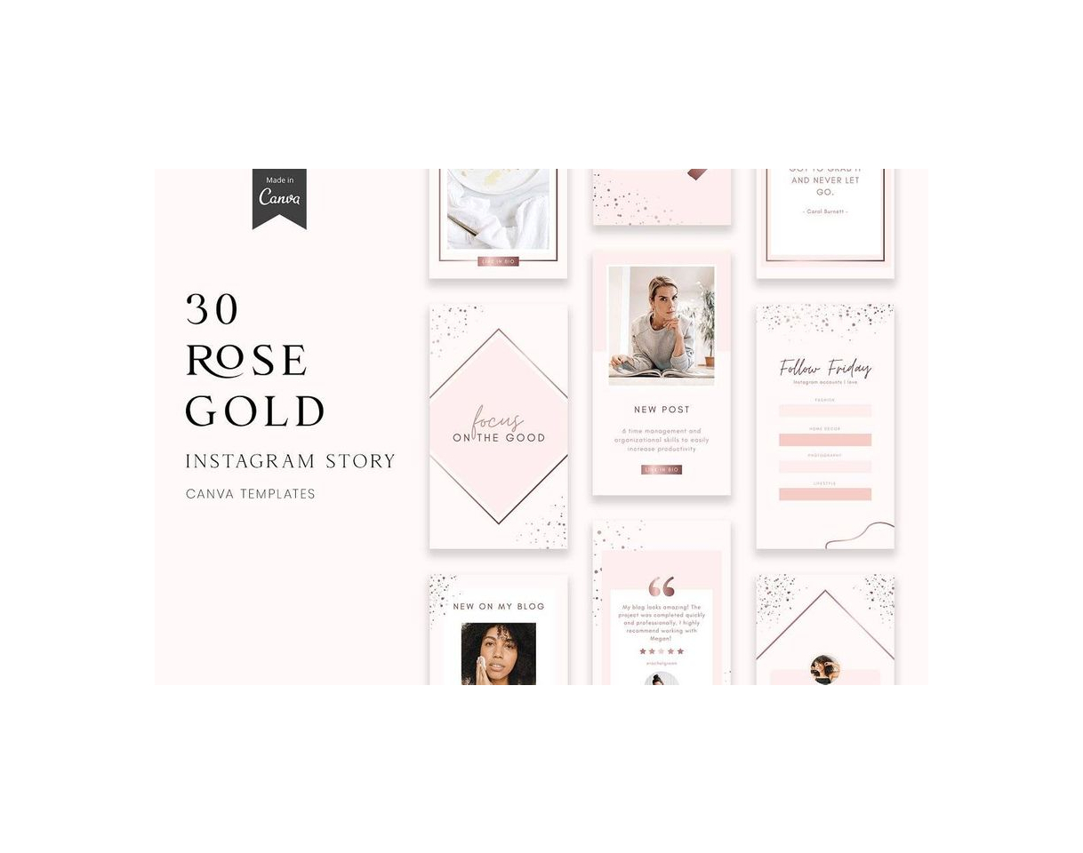 Producto Rose Gold Instagram Story Templates