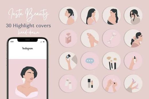 Beauty Instagram Highlight Covers