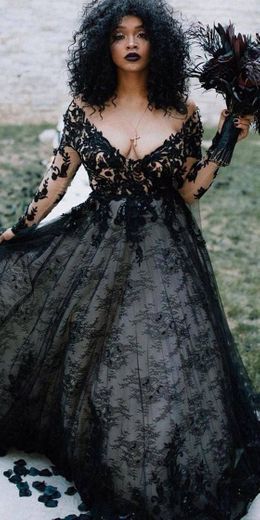 Vestido de noiva dark