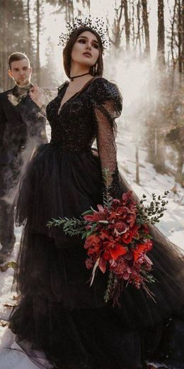 Vestido de noiva dark
