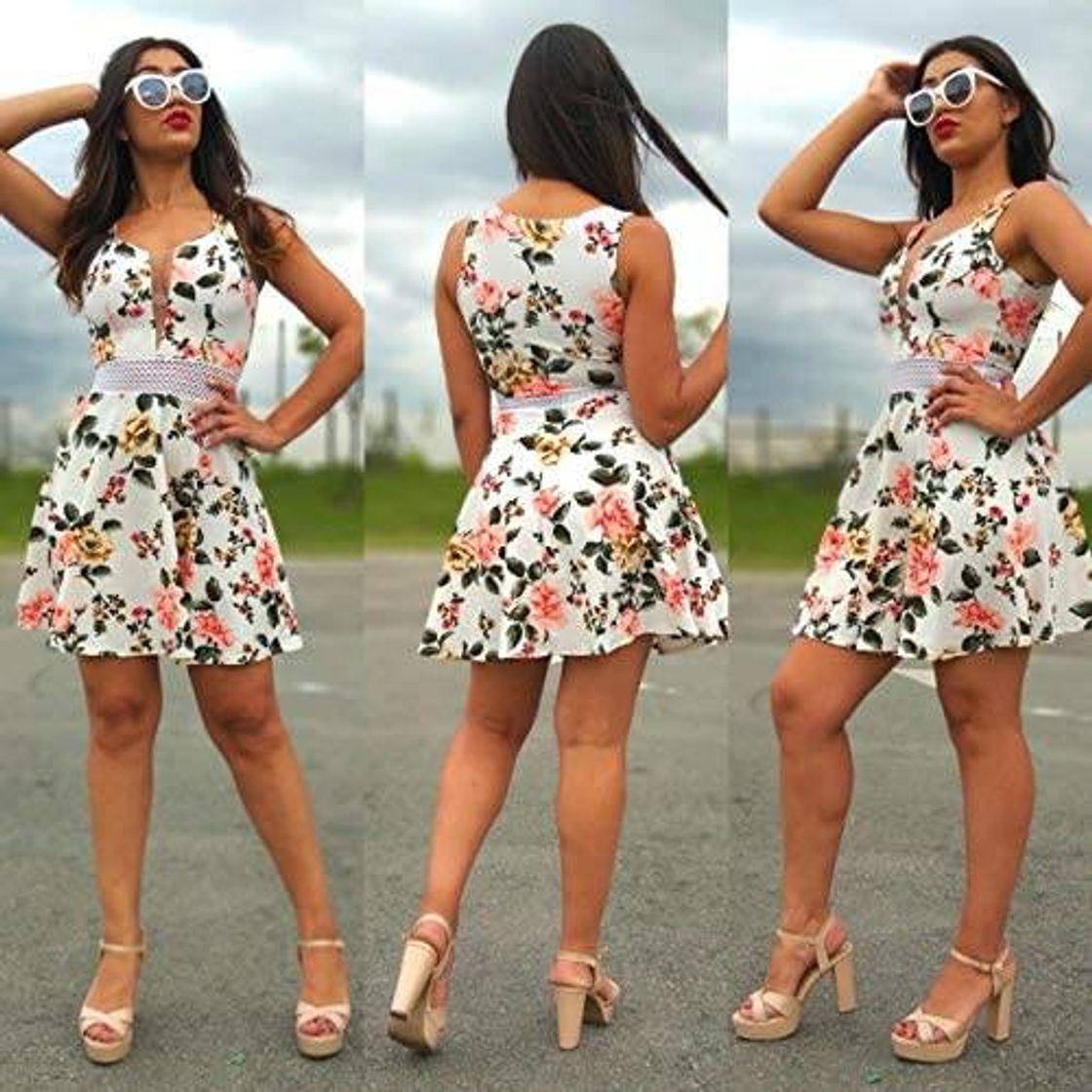 Fashion Vestido Midi Feminino Moda Roupas Femininas Panicat