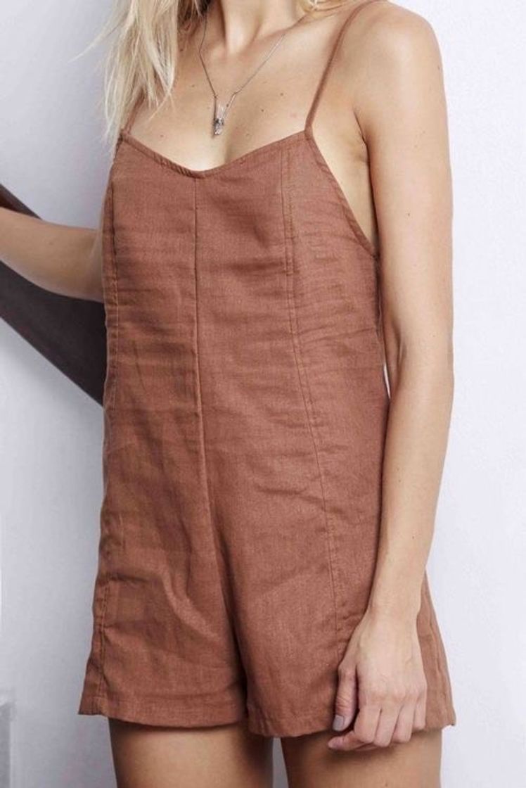 Fashion linen jumpsuit