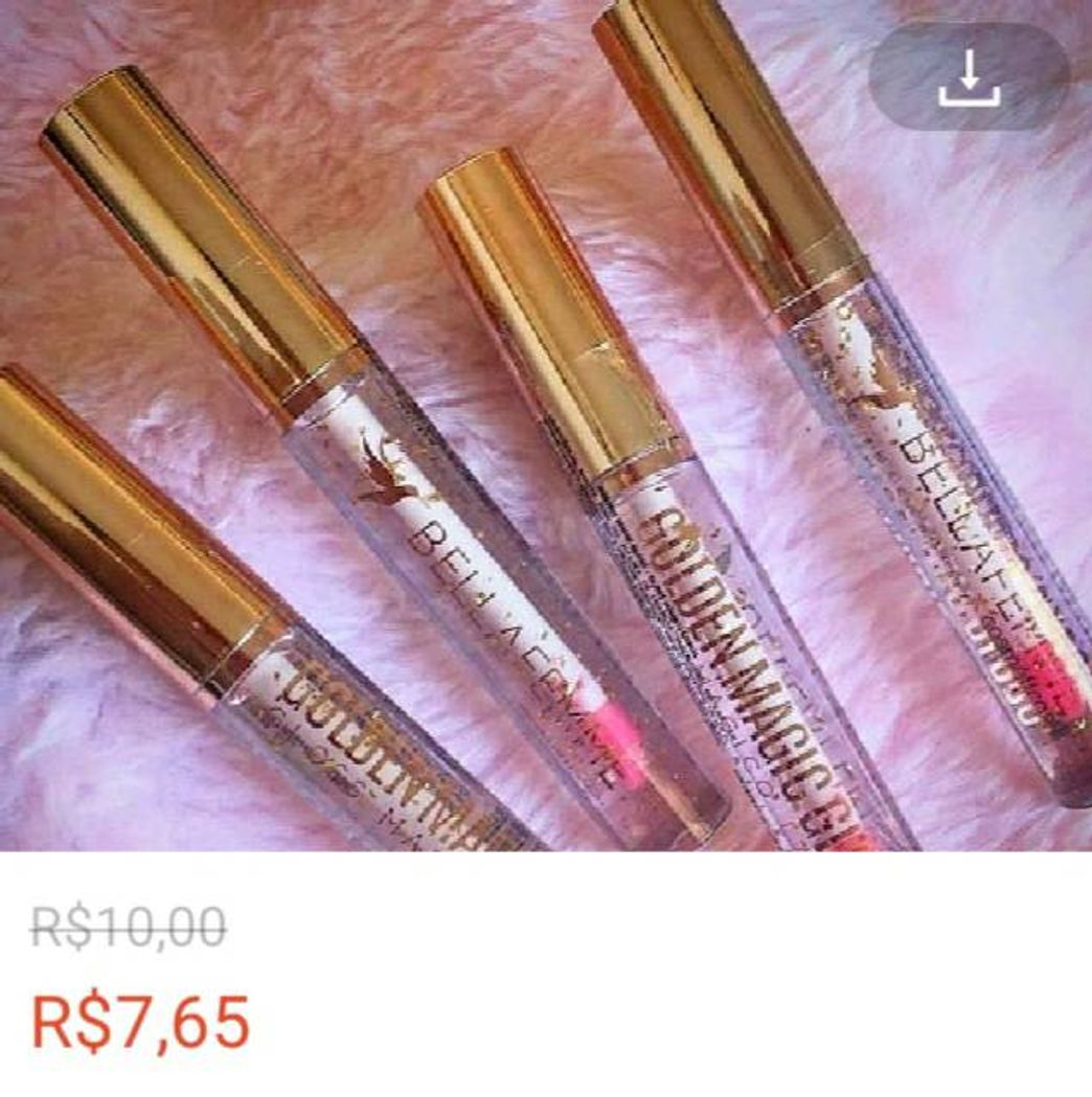 Producto Gloss Mágico que fica da cor da sua boca