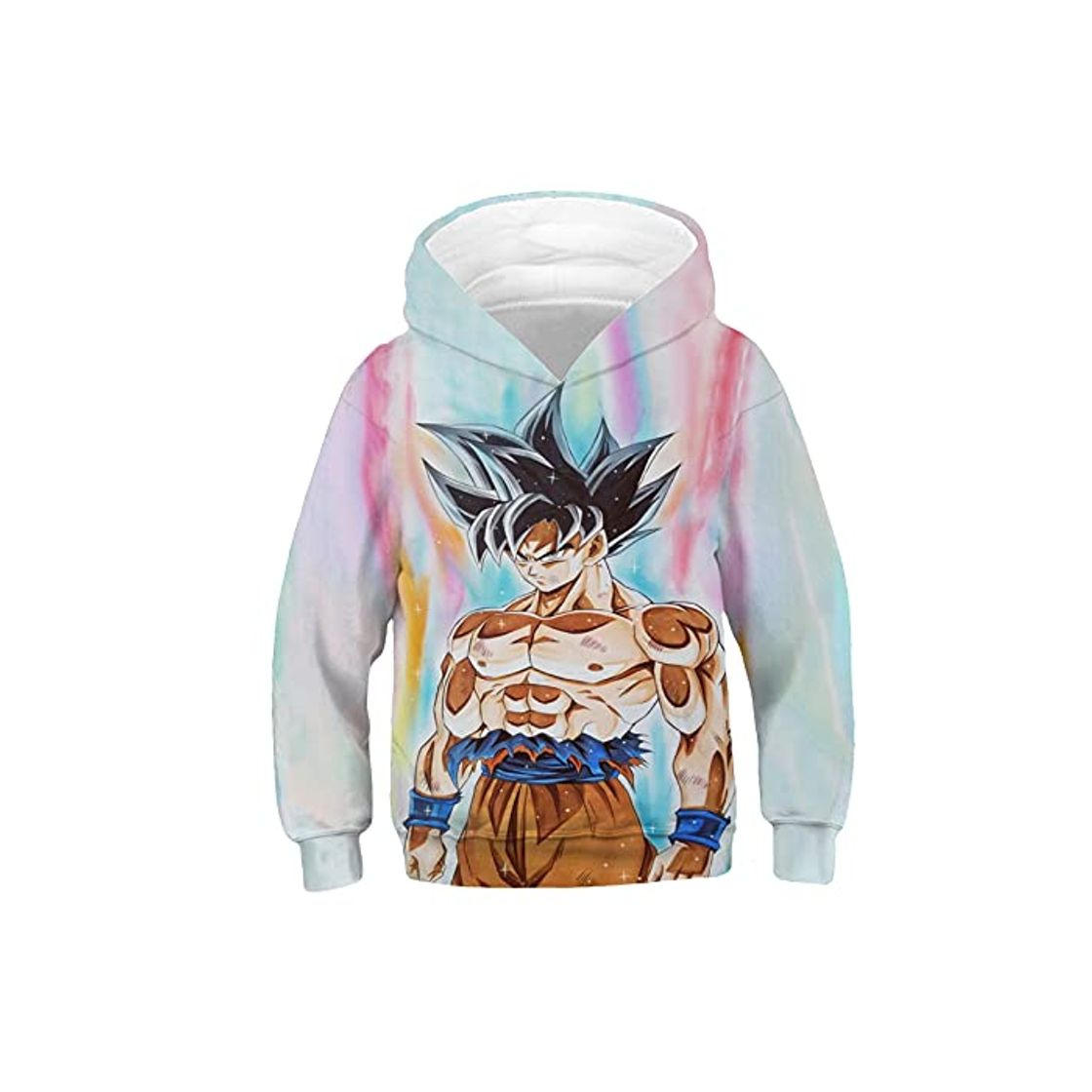 Social Sudadera con Capucha niños Dragon Ball Personalidad Anime Harajuku Sudadera Jersey de Super Saiyan Son Goku Sudadera Dragon Ball 3D Cosplay Hoodie