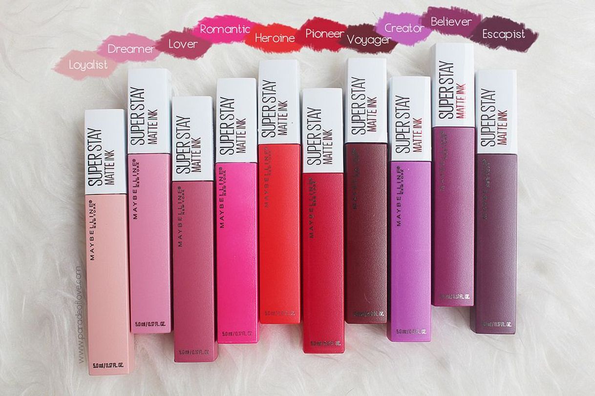 Moda Labiales líquidos superstay matte 