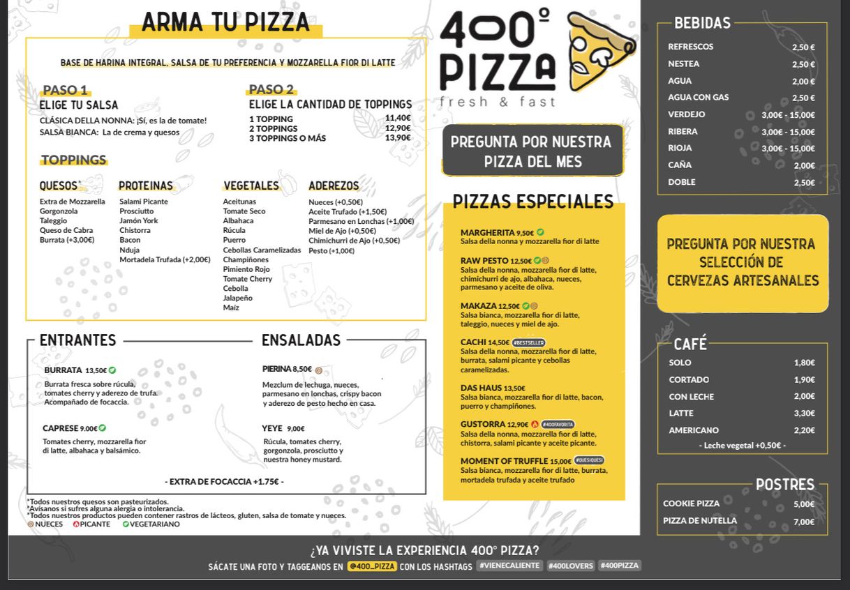 Restaurantes 400 Grados Pizza