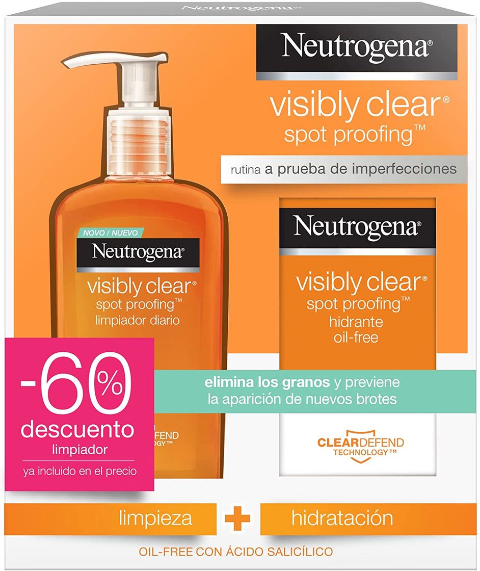 Products Neutrogena Paquete Hidratante con Limpiador Diario y Crema Hidratante