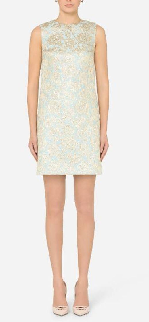 Moda Women's Dresses - SHORT LAMÉ JACQUARD DRESS