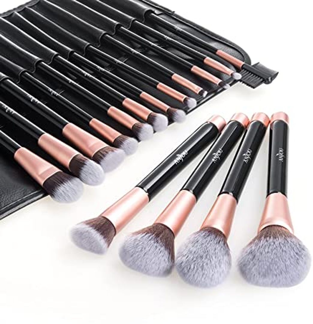 Social Anjou Brochas de maquillaje 16 piezas